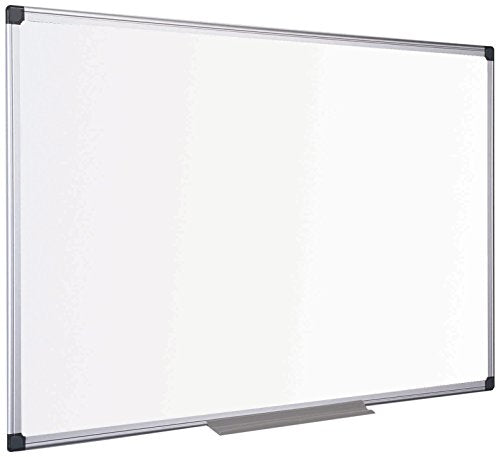 Best Value Bi-Office Maya Gridded Dry Wipe Aluminium Framed Double Sided Whiteboard 45x30cm