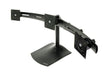 Ergotron DS100 Triple-Monitor Desk Stand - Stand for triple flat panel - aluminium, steel - black - screen size: up to 21"