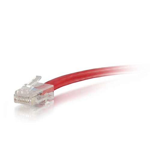 C2G Cat5e Non-Booted Unshielded (UTP) Network Patch Cable - Patch cable - RJ-45 (M) to RJ-45 (M) - 1.5 m - UTP - CAT 5e - stranded, uniboot - red