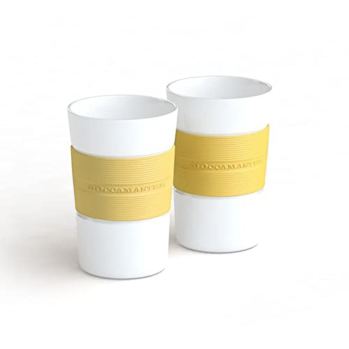 Moccamaster 2 Porcelain Coffee Mugs 200ml Pastel Yellow