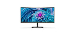 Philips E-line 346E2CUAE - LED monitor - curved - 34" - 3440 x 1440 Ultra WQHD @ 100 Hz - VA - 300 cd/m? - 3000:1 - 1 ms - HDMI, DisplayPort, USB-C - speakers - textured black