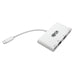 Tripp Lite USB C Docking Station Adapter Converter Thunderbolt 3 Compatible 4K HDMI VGA Gbe USB-A Hub White - Docking station - USB-C 3.1 - VGA, HDMI - GigE