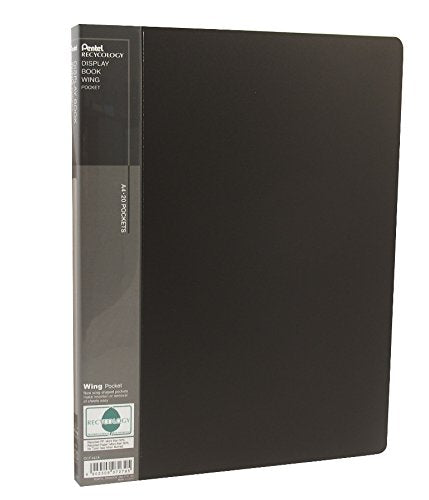 Best Value Recycology DCF442A Display Book Wing with 20 Pockets - Black