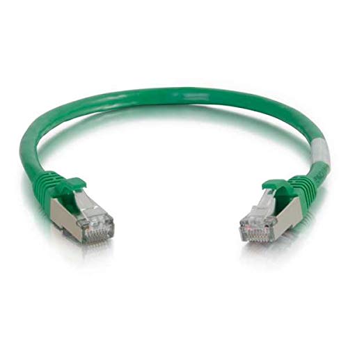 C2G Cat5e Booted Shielded (STP) Network Patch Cable - Patch cable - RJ-45 (M) to RJ-45 (M) - 15 m - STP - CAT 5e - molded - green