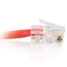 C2G Cat5e Non-Booted Unshielded (UTP) Network Crossover Patch Cable - Crossover cable - RJ-45 (M) to RJ-45 (M) - 2 m - UTP - CAT 5e - stranded, uniboot - red