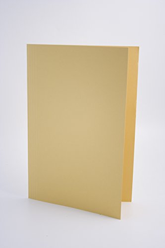 Best Value Exacompta Guildhall Square Cut Folders, 290 gsm, 349 x 242 mm - Buff, Pack of 100