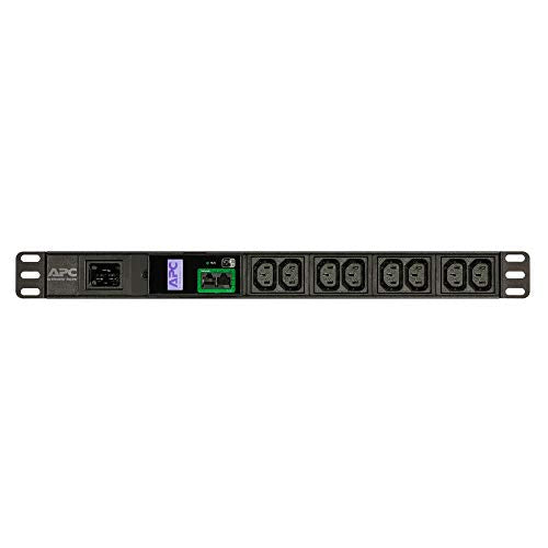 APC Easy Metered Rack PDU EPDU1016M - Power distribution unit (rack-mountable) - AC 200/208/230 V - 3680 VA - Ethernet - input: IEC 60320 C20 - output connectors: 8 (IEC 60320 C13) - 1U - 2.5 m - black - for P/N: AR106V, SCL400RMJ1U, SCL500RMI1UC, SCL500RMI1UNC, SMTL1000RMI2UC, SMTL750RMI2UC