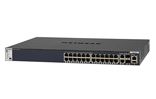 NETGEAR M4300-52G - Switch - L3 - Managed - 2 x 10/100/1000/10000 + 2 x 10 Gigabit SFP+ + 48 x 10/100/1000 - front to back airflow - rack-mountable