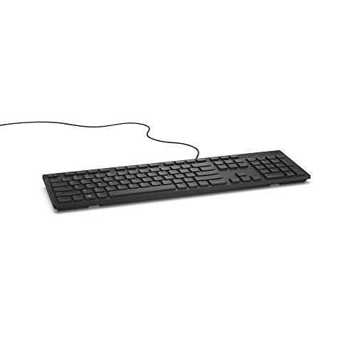 Dell KB216 - Keyboard - USB - black - for Inspiron 3459, 5759, Latitude 3310 2-in-1, 34XX, 35XX, 7390 2-in-1