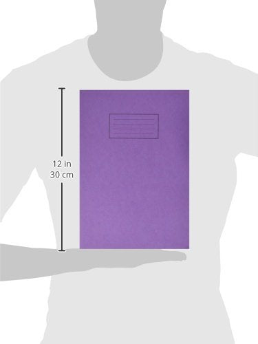 Best Value Silvine Exercise Book Ruled and Margin 80 Pages A4 Purple Ref EX111 [Pack of 10]