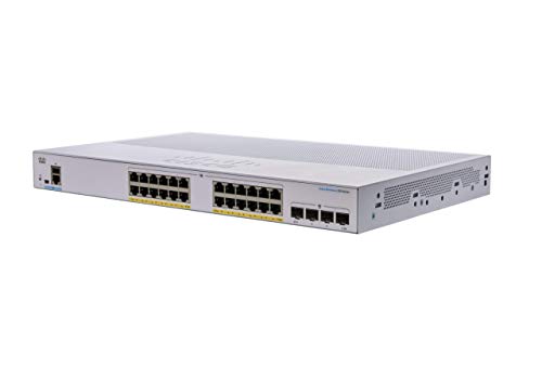 Cisco Business 250 Series 250-24P-4X - Switch - L3 - smart - 24 x 10/100/1000 (PoE+) + 4 x 10 Gigabit SFP+ - rack-mountable - PoE+ (195 W)