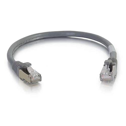 C2G Cat6a Booted Shielded (STP) Network Patch Cable - Patch cable - RJ-45 (M) to RJ-45 (M) - 5 m - STP - CAT 6a - molded, snagless, stranded - grey