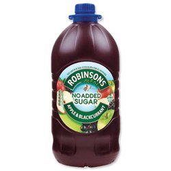 Best Value Robinsons Squash Double Concentrate 1.75 Litres Apple and Blackcurrant Ref A02116 - Pack 2