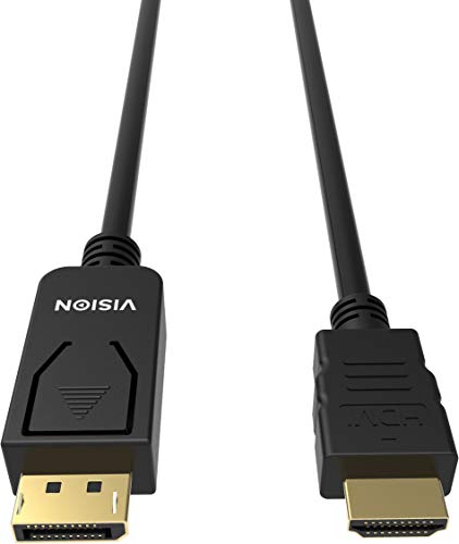 Vision Professional - Videokabel - DisplayPort HDMI - m bis - 1 m - Kabel - Digital/Display/Video, Schwarz