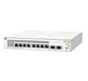 HPE Aruba Instant On 1930 8G Class4 PoE 2SFP 124W Switch - Switch - L3 - Managed - 8 x 10/100/1000 (PoE) + 2 x Gigabit SFP - rack-mountable - PoE (124 W)