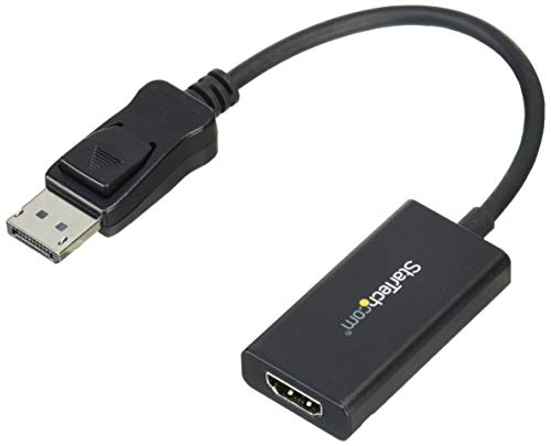 StarTech.com DisplayPort to HDMI Adapter with HDR - 4K 60Hz - Black - DP to HDMI Converter (DP2HD4K60H)