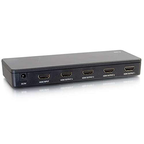 C2G 4-Port HDMI Splitter 4K30 - Video/audio splitter - 4 x HDMI - desktop