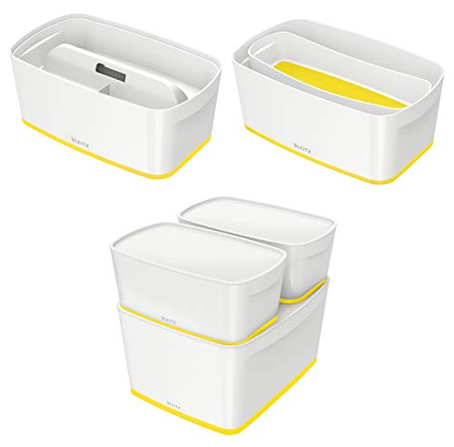 Leitz Mybox Small With Lid Wow White Yellow Dd