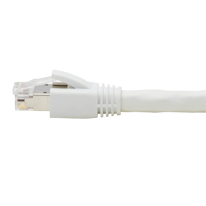 Tripp Lite Cat8 25G/40G-Certified Snagless S/FTP Ethernet Cable (RJ45 M/M), PoE, White, 25 ft. - Patch cable - RJ-45 (M) to RJ-45 (M) - 7.62 m - S/FTP - CAT 8 - snagless, solid - white