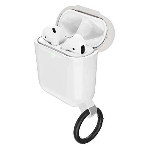 OtterBox Ispra Series - Case for wireless earphones - polycarbonate, zinc alloy, thermoplastic elastomer (TPE) - moon crystal grey - for Apple AirPods