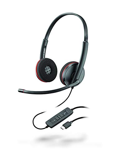 Best Value Plantronics Blackwire C3220 Stereo USB C Headset Black