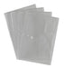 Valuex A4 Popper Wallets Clear (Pack 5)