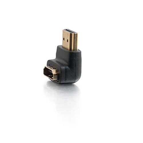 C2G 90░ Down Adapter - HDMI adapter - HDMI male to HDMI female - black - 90░ connector