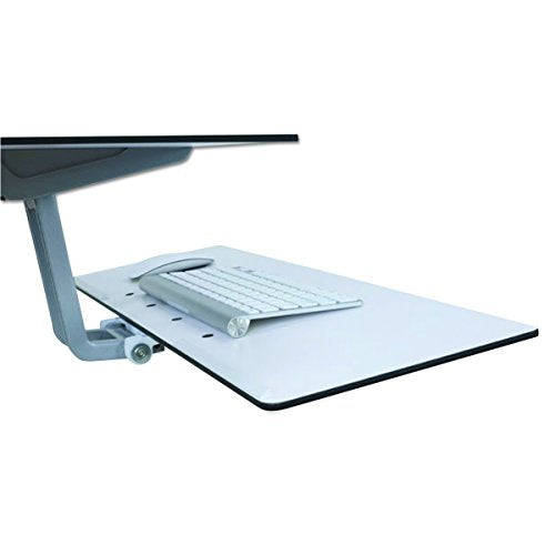 Ergotron WorkFit-S Dual with Worksurface+ - Stand for 2 LCD displays / keyboard / mouse - steel - screen size: 24"