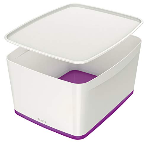 Leitz Mybox Large With Lid Wow White Purple Dd