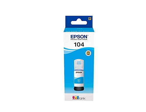 Epson EcoTank 104 - 70 ml - cyan - original - ink tank - for EcoTank ET-2710, 2711, 2712, 2714, 2715, 2720, 2721, 2726, 4700, 4750