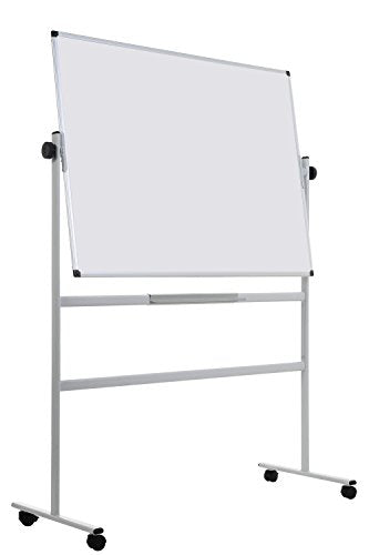 Best Value Bi-Office Mobile Reversible Whiteboard, Hard Enamel 150x100 cm