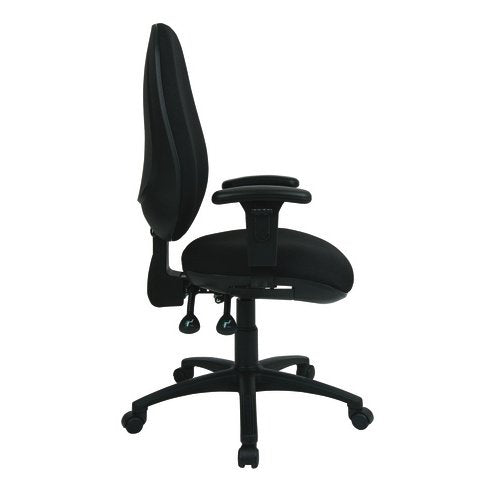 Best Value Air Care High Back Operator Chair - Midnight Black