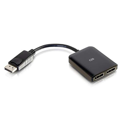 C2G DisplayPort 1.2 to Dual DisplayPort MST Hub - Video/audio splitter - 2 x DisplayPort - desktop