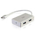 C2G USB-C Hub with 4 USB-A Ports - Hub - 4 x USB 3.1 - desktop