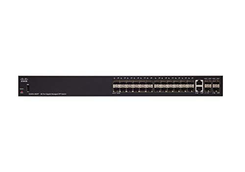 Cisco Small Business SG350-28SFP - Switch - L3 - Managed - 24 x SFP + 2 x combo Gigabit Ethernet/Gigabit SFP - rack-mountable