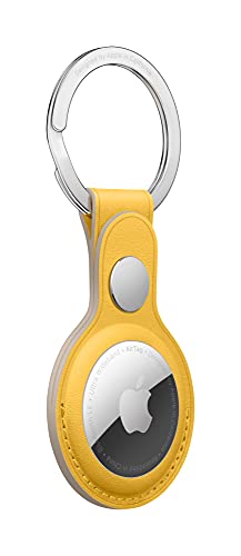 AIRTAG LEATHER KEY RING MEYER LEMON-Zml