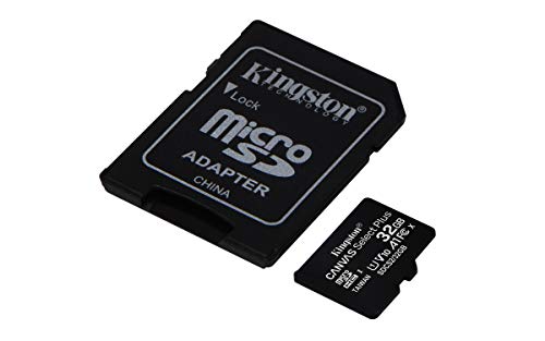 Kingston Canvas Select Plus - Flash memory card (microSDHC to SD adapter included) - 32 GB - A1 / Video Class V10 / UHS Class 1 / Class10 - microSDHC UHS-I