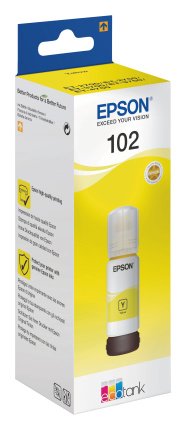 Epson 102 - 70 ml - yellow - original - ink tank - for EcoTank ET-15000, 2700, 2750, 2751, 2756, 3700, 3750, 4750, Expression ET-2700, 2750, 3700