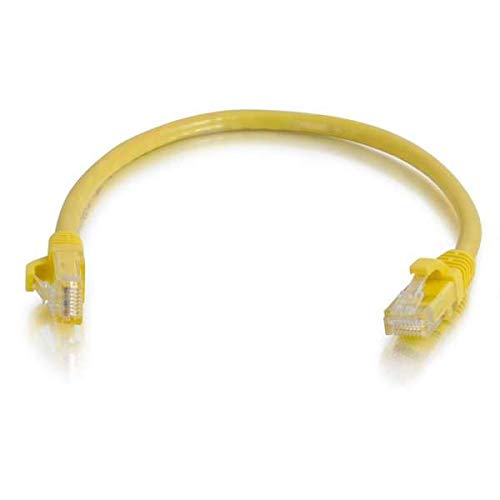 C2G Cat6 Booted Unshielded (UTP) Network Patch Cable - Patch cable - RJ-45 (M) to RJ-45 (M) - 50 cm - UTP - CAT 6 - molded, snagless, stranded - yellow