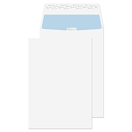 Best Value Blake Premium Office C4 324 x 229 x 25 mm 120 gsm Gusset Pocket Peel & Seal Envelopes (37115) Ultra White Wove - Pack of 101