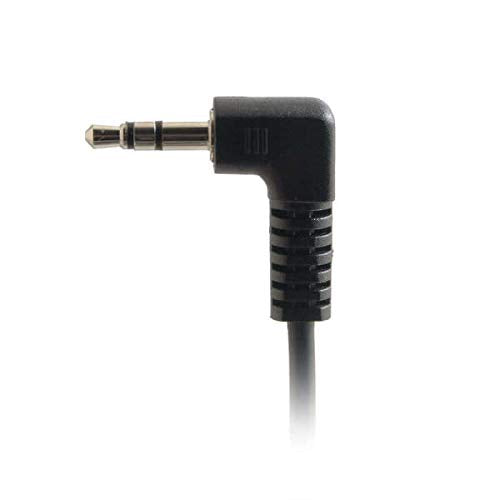 C2G Value Series - Audio cable - stereo mini jack male to stereo mini jack male - 1 m - shielded - black - 90░ connector, right-angled connector