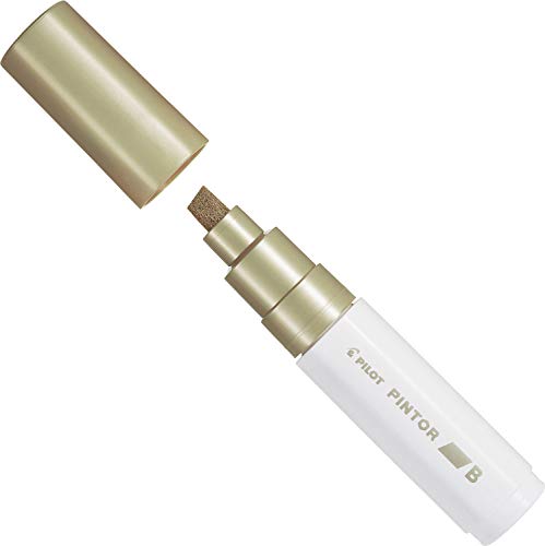 Pilot Pintor Broad Chisel Tip Paint Marker 8mm Gold Single Pen 4902505557156