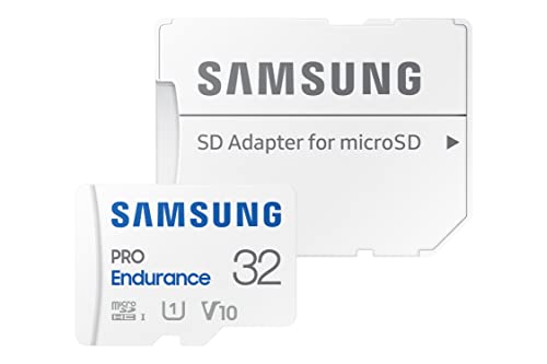 Samsung PRO Endurance 32GB Class 10 MicroSDHC Memory Card and Adapter