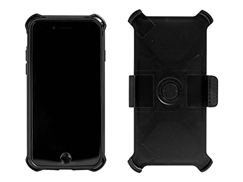 techair classic pro - Back cover for mobile phone - rugged - polycarbonate, thermoplastic polyurethane (TPU) - black