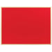 Best Value Felt Notice Board Red 1200 x 900 mm