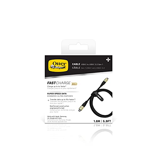 OtterBox Premium Cable USB C-C 3.2 Gen1 1.8M - black