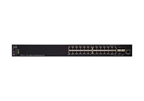 Cisco 550X Series SX550X-24 - Switch - L3 - Managed - 20 x 10GBase-T + 4 x combo 10 Gigabit SFP+ - desktop, rack-mountable