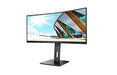 AOC CU34P2A - LED monitor - curved - 34" - 3440 x 1440 Ultra WQHD @ 100 Hz - VA - 300 cd/m - 3000:1 - 1 ms - 2xHDMI, DisplayPort - speakers - black