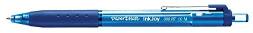 Best Value PaperMate InkJoy 300 RT Retractable Ball Pen with 1.0 mm Medium Tip - Blue, Box of 12