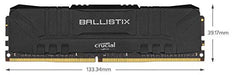 Ballistix - DDR4 - kit - 16 GB: 2 x 8 GB - DIMM 288-pin - 3200 MHz / PC4-25600 - CL16 - 1.35 V - unbuffered - non-ECC - black